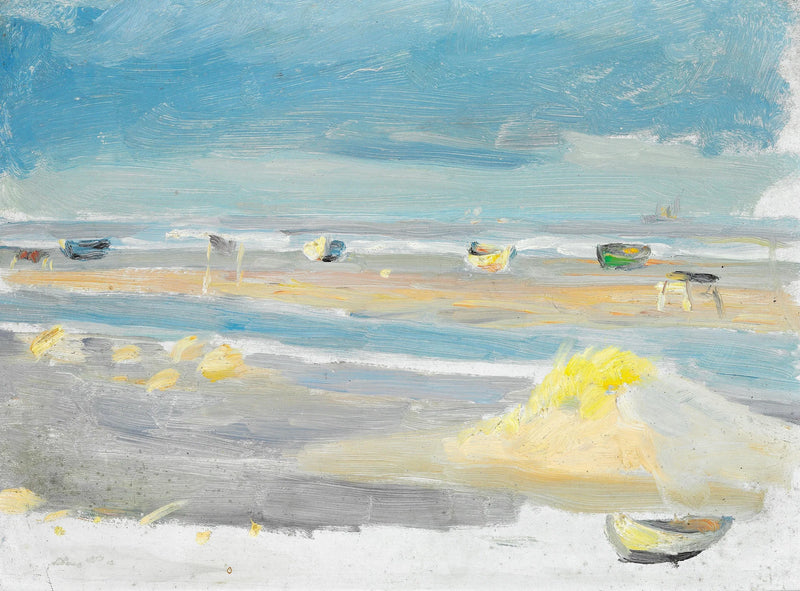 Boote am Strand, Skagen. - Anna Ancher