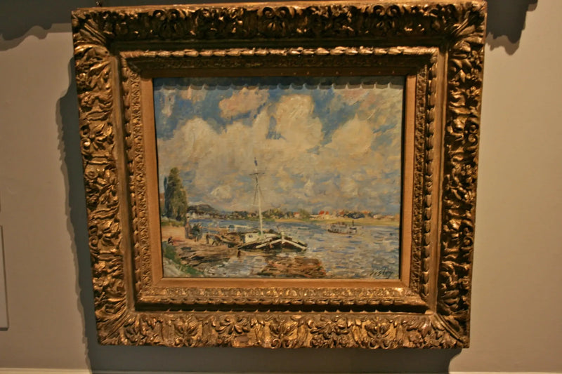 Boote auf der Seine - Alfred Sisley