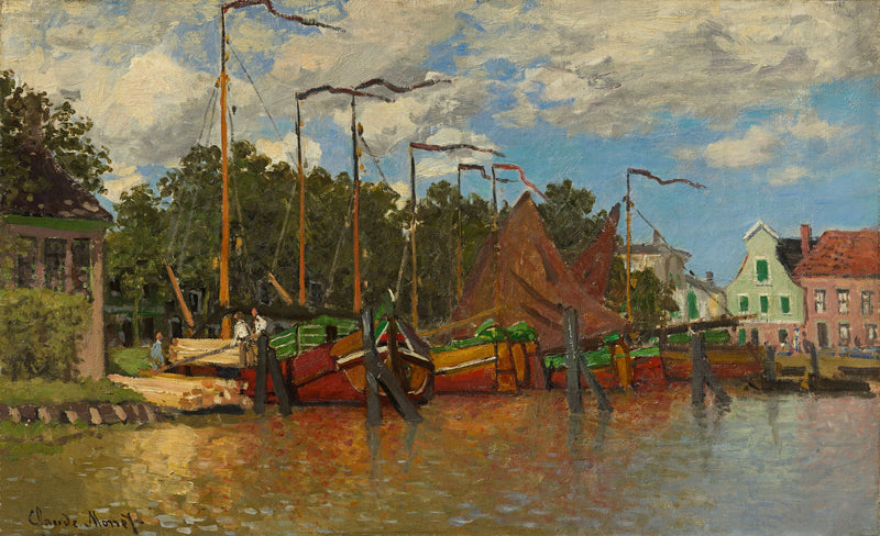 Boote in Zaandam W189 - Claude Monet
