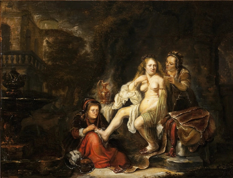 Bath-Sheba erhält den Brief von David - Rembrandt