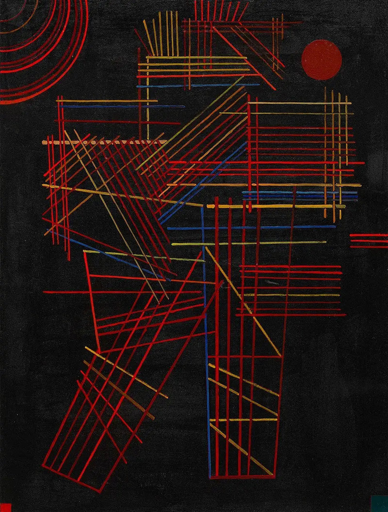 Bunte Stäbe - Vassily Kandinsky