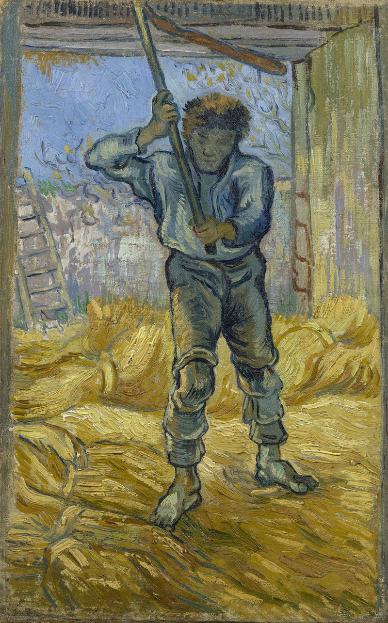 Die Dreschmaschine (nach Millet) - Vincent van Gogh