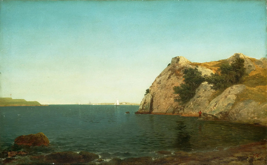 Beacon Rock, Newport Hafen - John Frederick Kensett