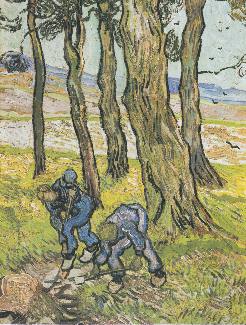 Zwei Gräber unter den Bäumen / Die Gräber - Vincent van Gogh