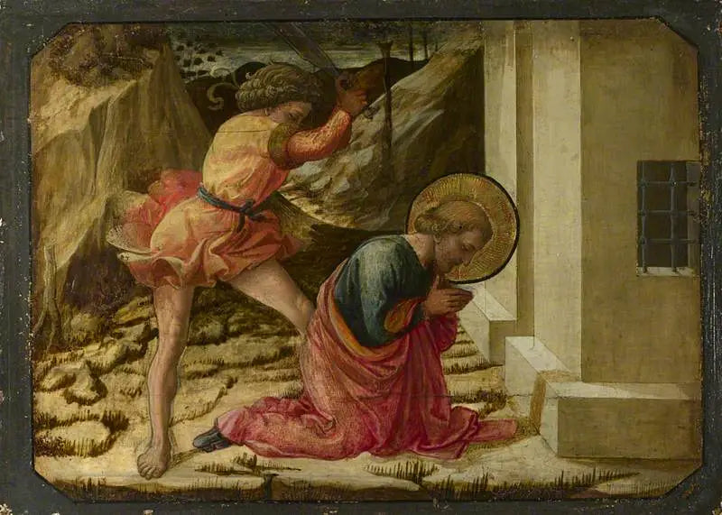Enthauptung des heiligen Jakobus des Älteren: Predella-Panel - Fra Filippo Lippi