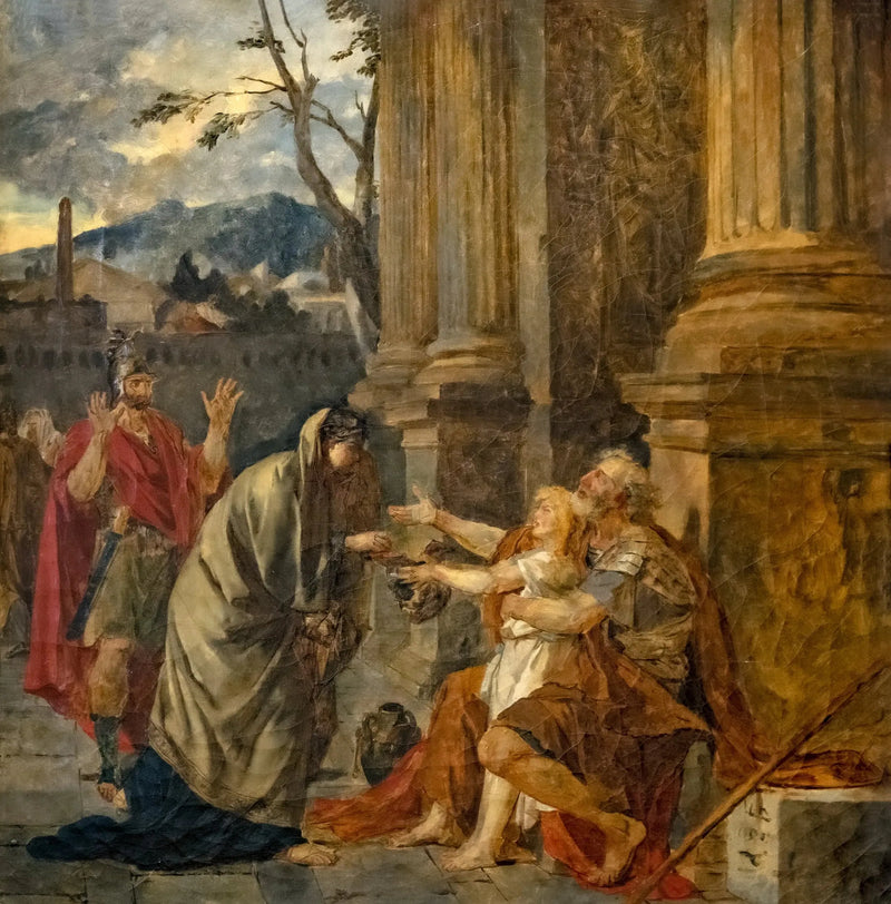 Belisar, erkannt von einem Soldaten - Jacques-Louis David