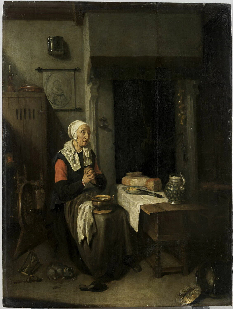 Le Bénédicité - Quiringh Gerritsz. van Brekelenkam