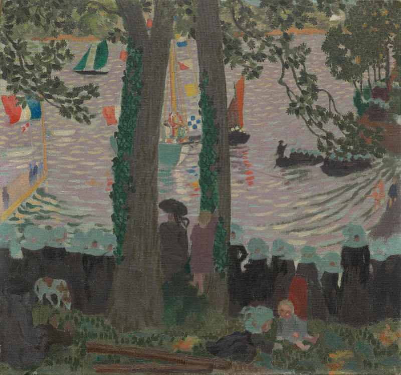 Segen eines Yachts auf dem Fluss Belon - Maurice Denis