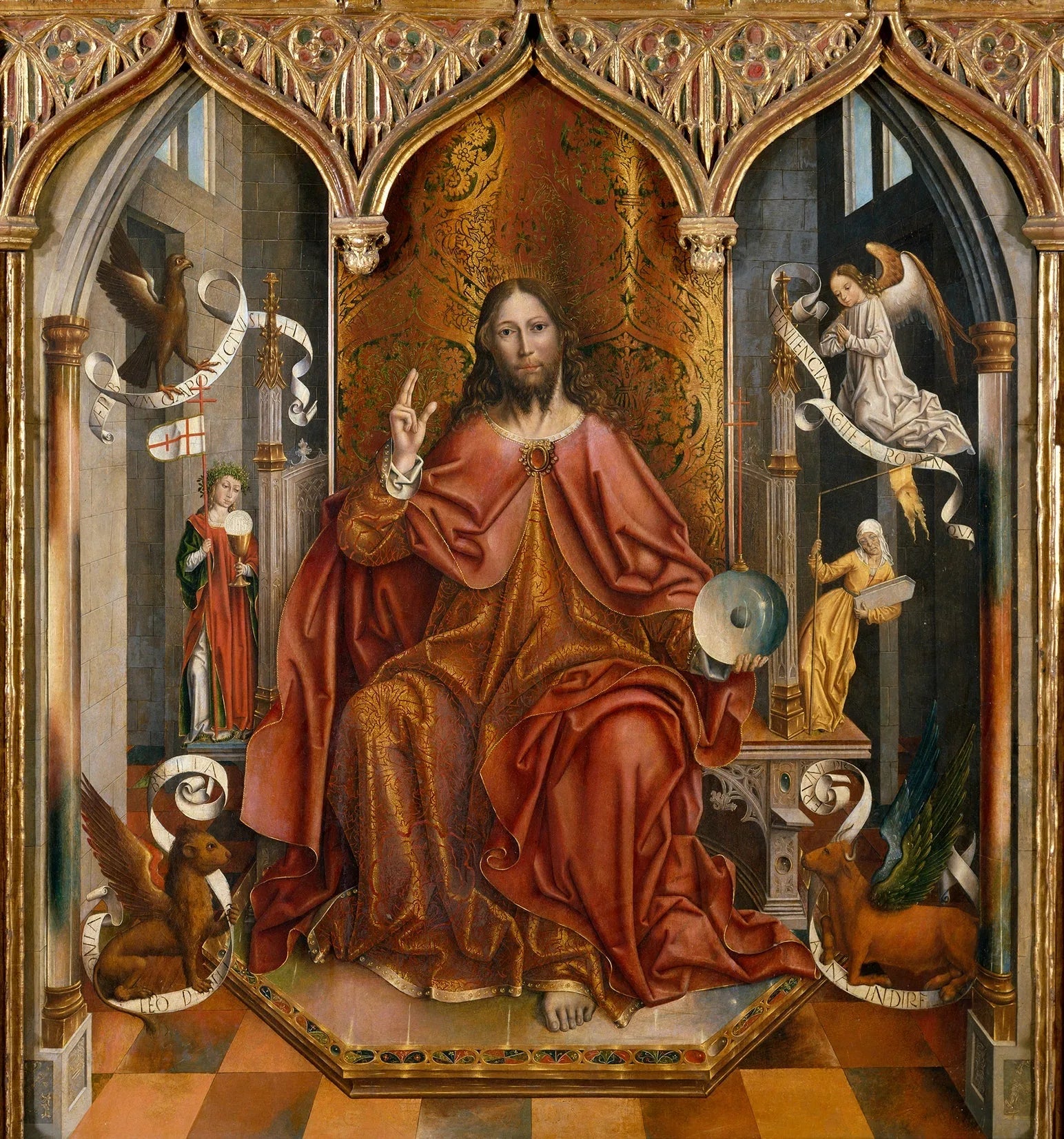 Bénédiction du Christ - Fernando Gallego image 1 copie de tableau peinte à la main
