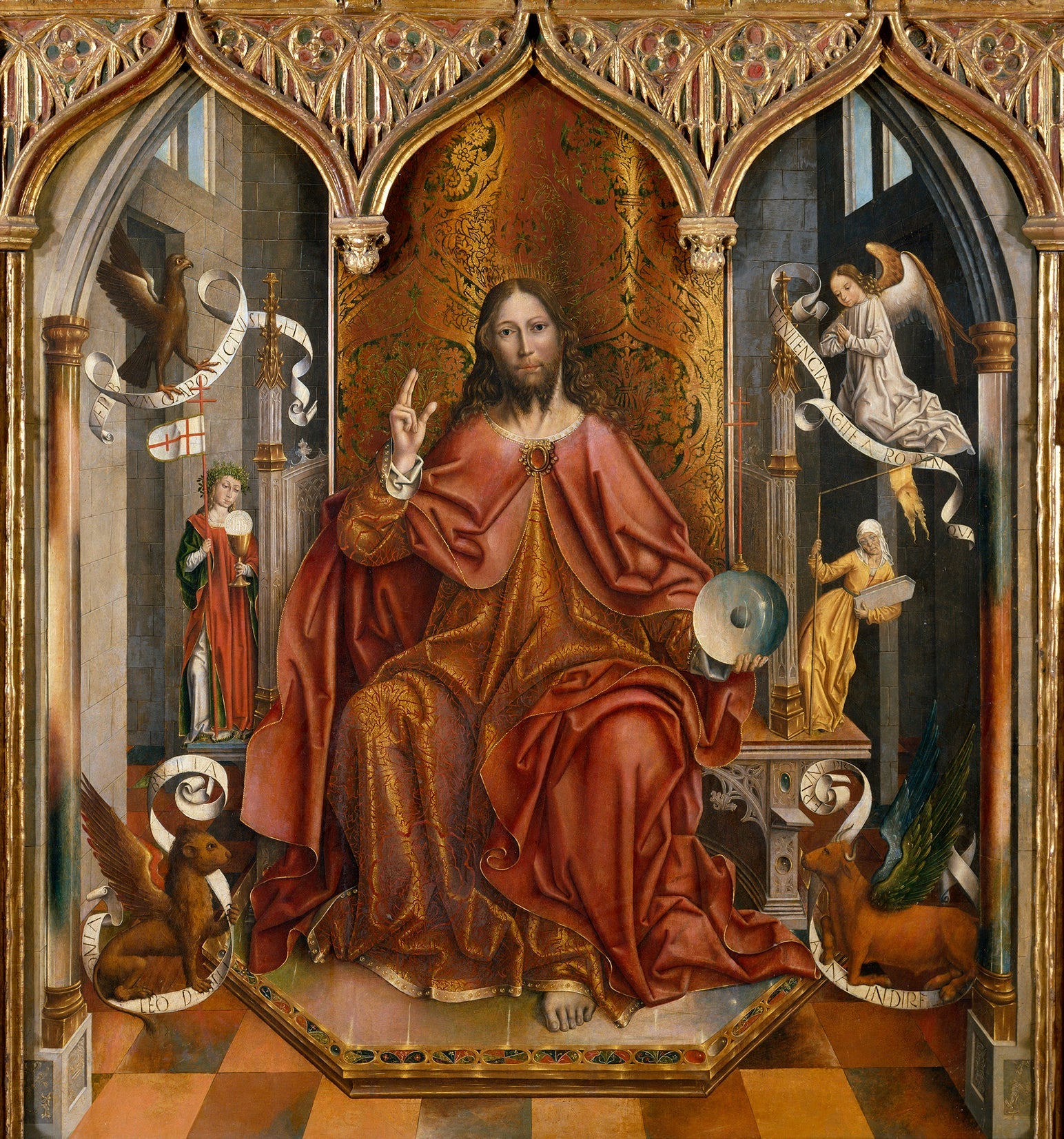 Bénédiction du Christ - Fernando Gallego image 1 copie peinte à la main à l’huile