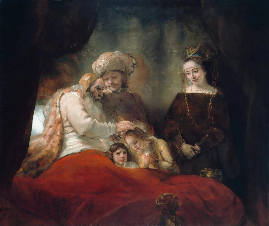 Die Segnung der Söhne Josephs durch Jakob - Rembrandt