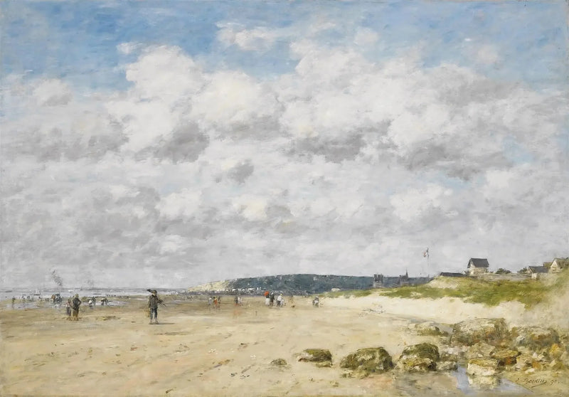 Bénerville, der Strand - Eugène Boudin