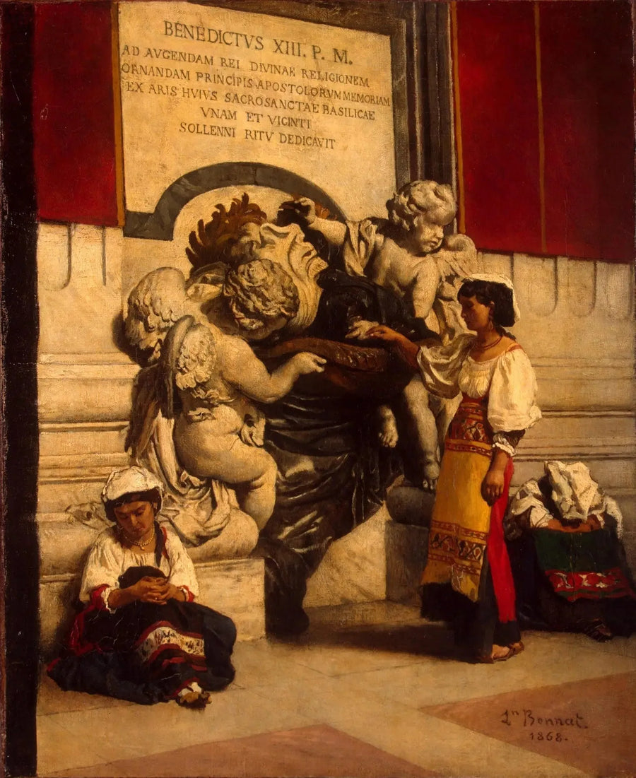 Bénitier de la basilique Saint-Pierre de Rome - Leon Bonnat