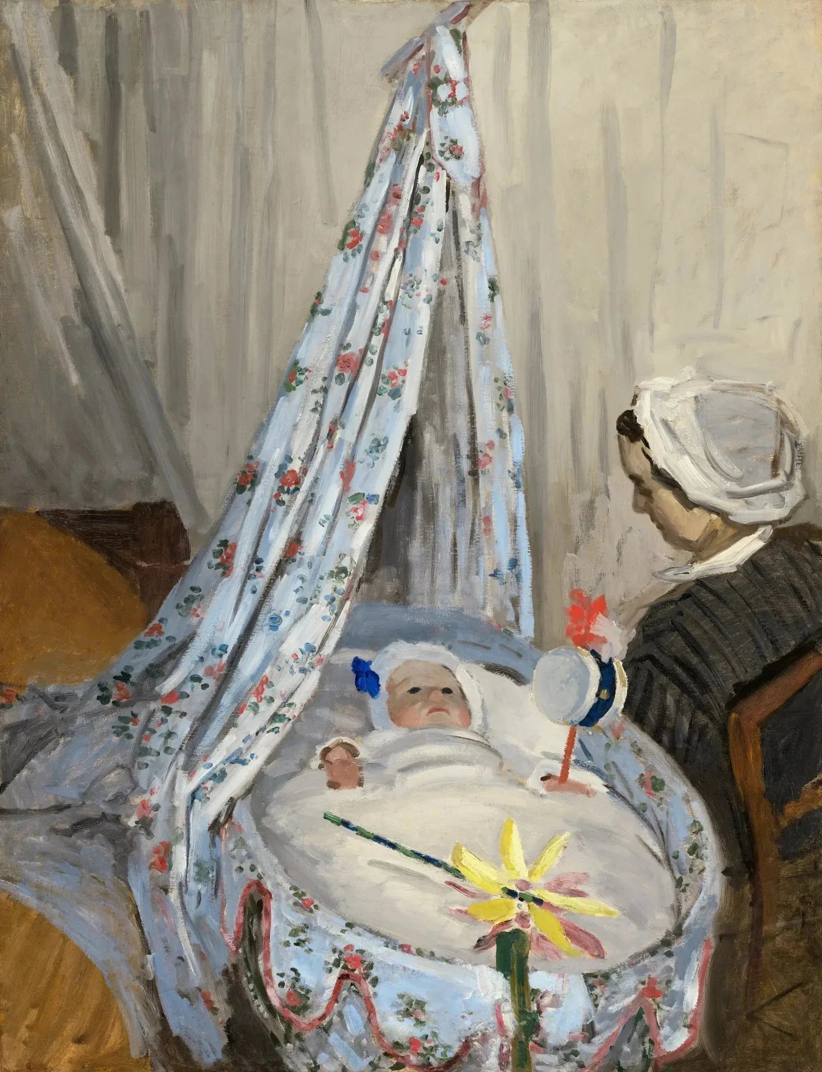 Le Berceau, Camille avec Jean W101 par Claude Monet, 1867, National Gallery of Art