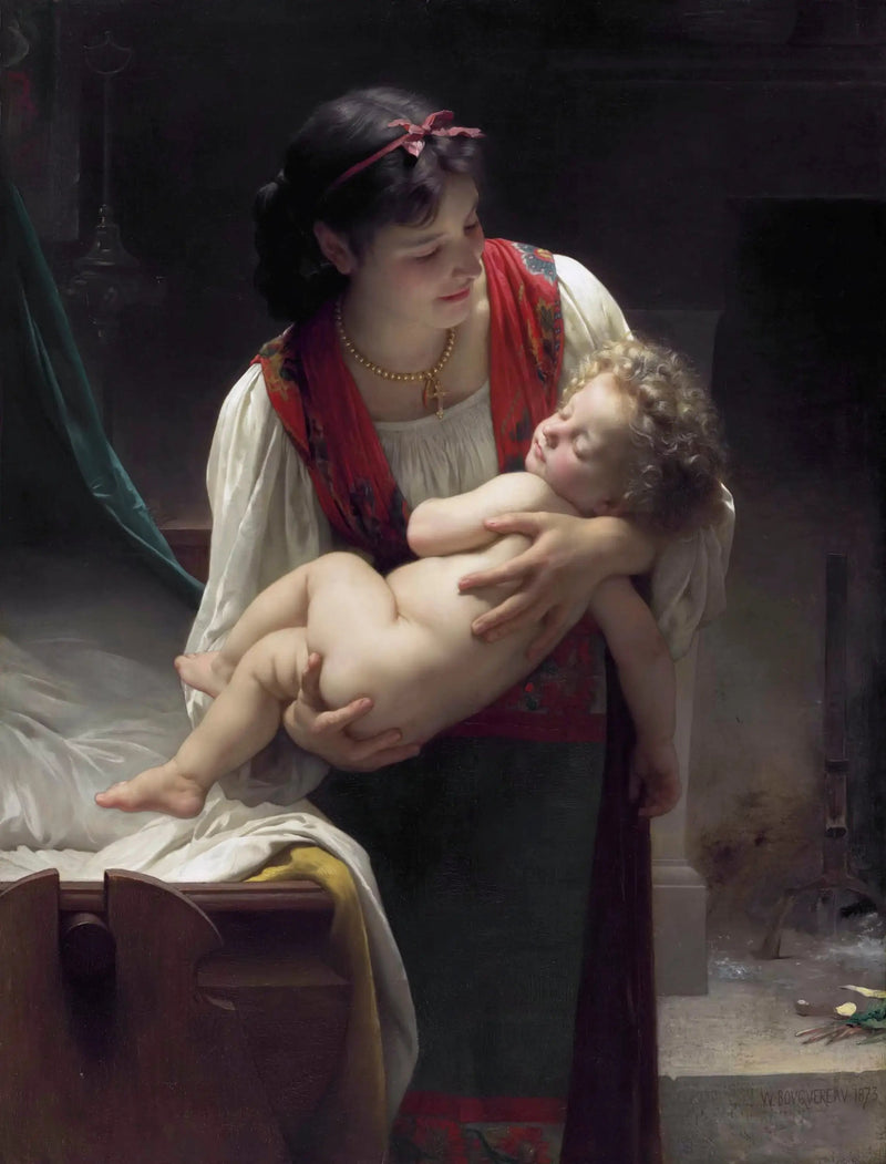 Wiegenlied (Der Schlaf) - Bouguereau