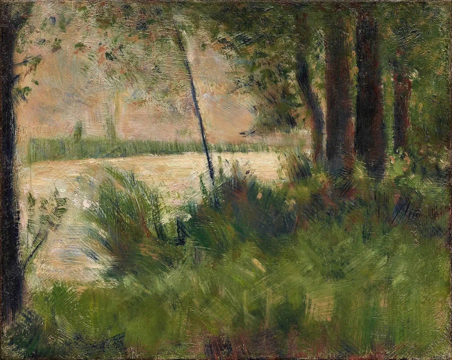 Berge herbeuse - Georges Seurat image 1 reproduction de peinture à l’huile