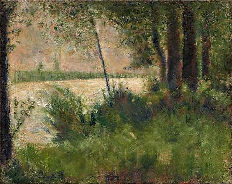 Hügelige Wiesen - Georges Seurat
