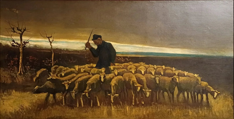 Hirte mit einer Schafherde - Vincent van Gogh