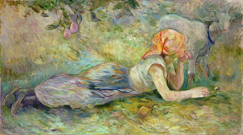Liegende Hirtin - Berthe Morisot