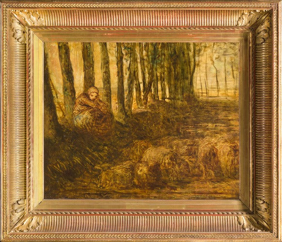 Bergère und Herde - Jean-François Millet