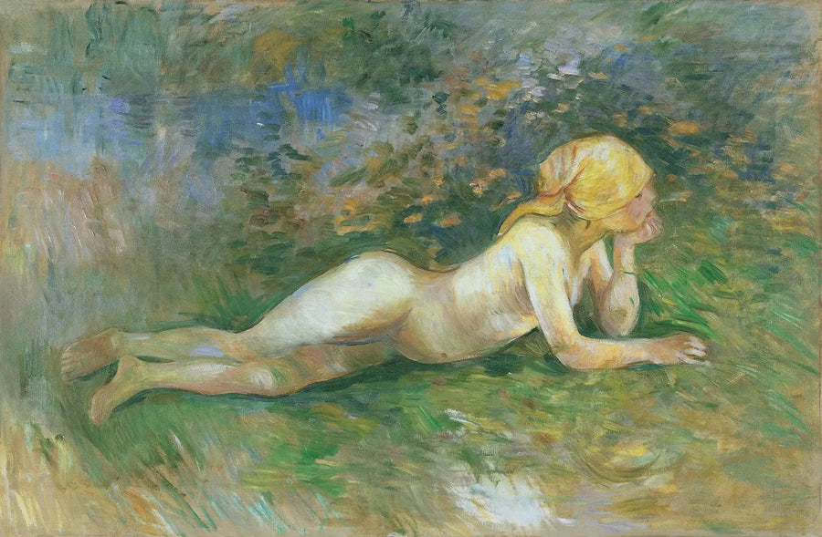 Nackte liegende Hirtin - Berthe Morisot