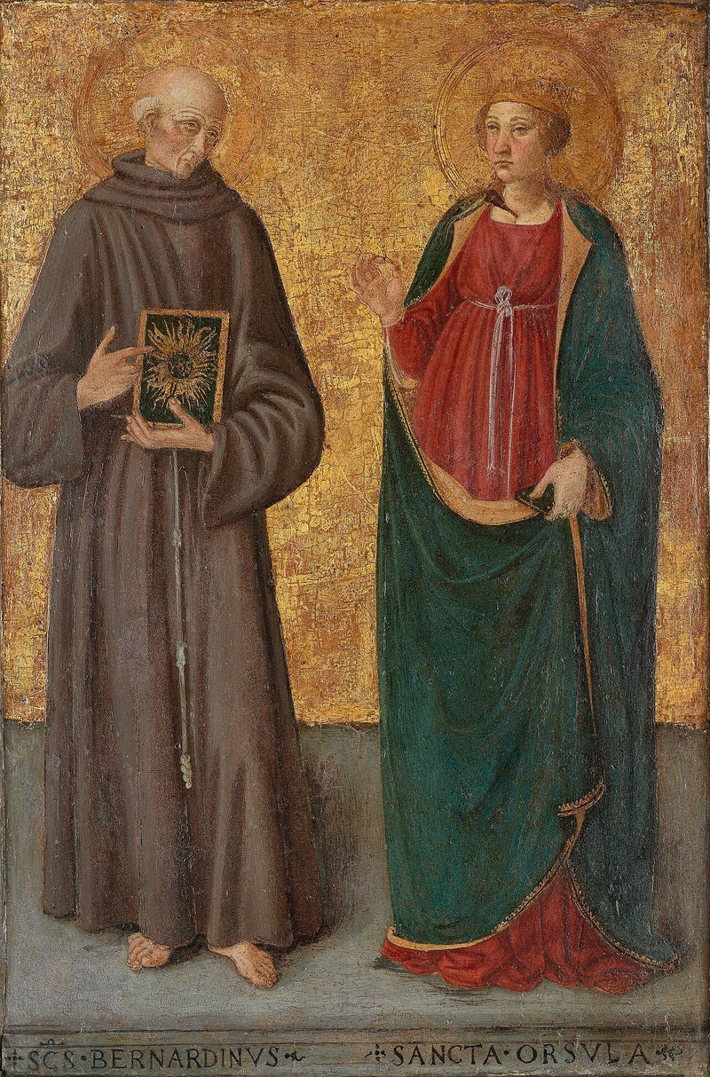 Bernardin von Siena und Heilige Ursula - Cosimo Rosselli
