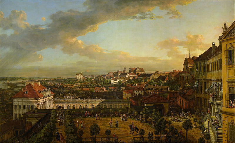 Vue de Varsovie depuis le château royal - Bernardo Bellotto