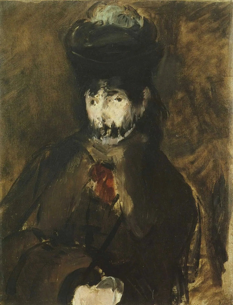 Berthe Morisot mit der Schleier - Édouard Manet