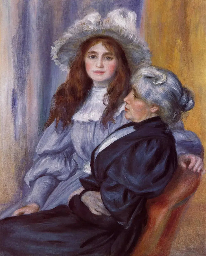 Berthe Morisot und ihre Tochter Julie Manet - Pierre-Auguste Renoir