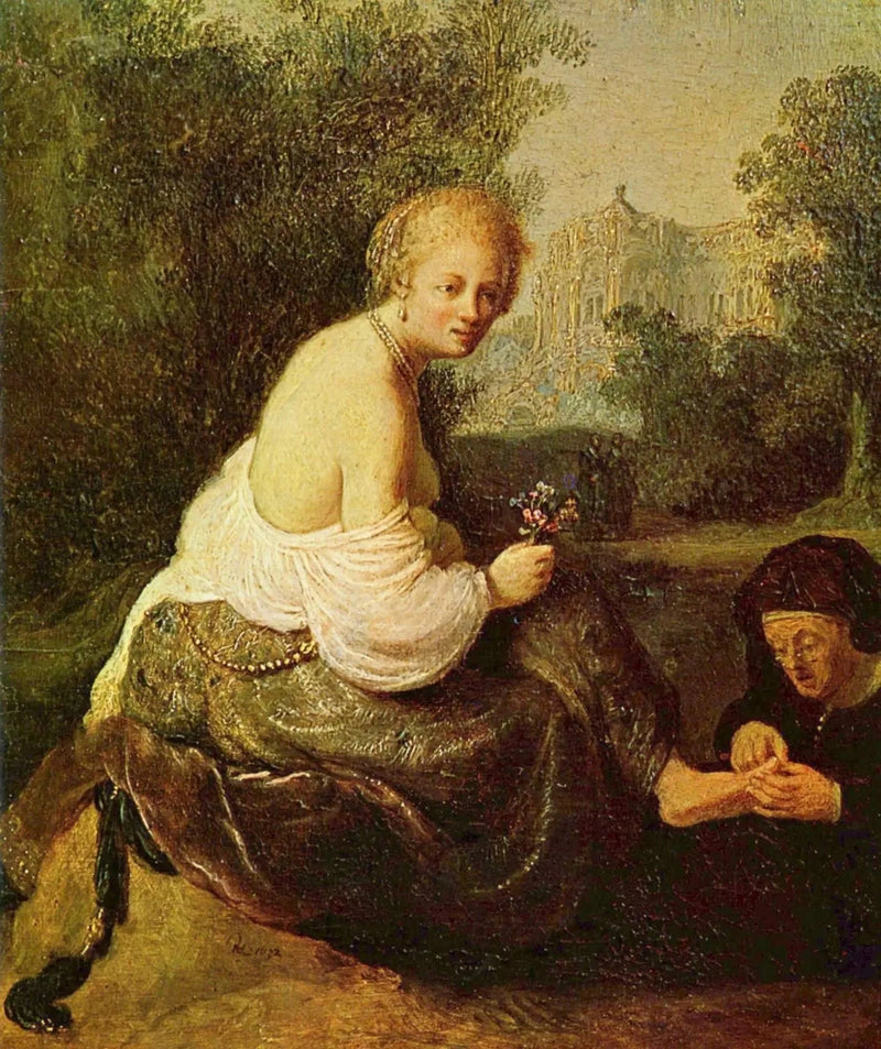 Bathseba bei ihrer Toilette, gesehen von König David - Rembrandt