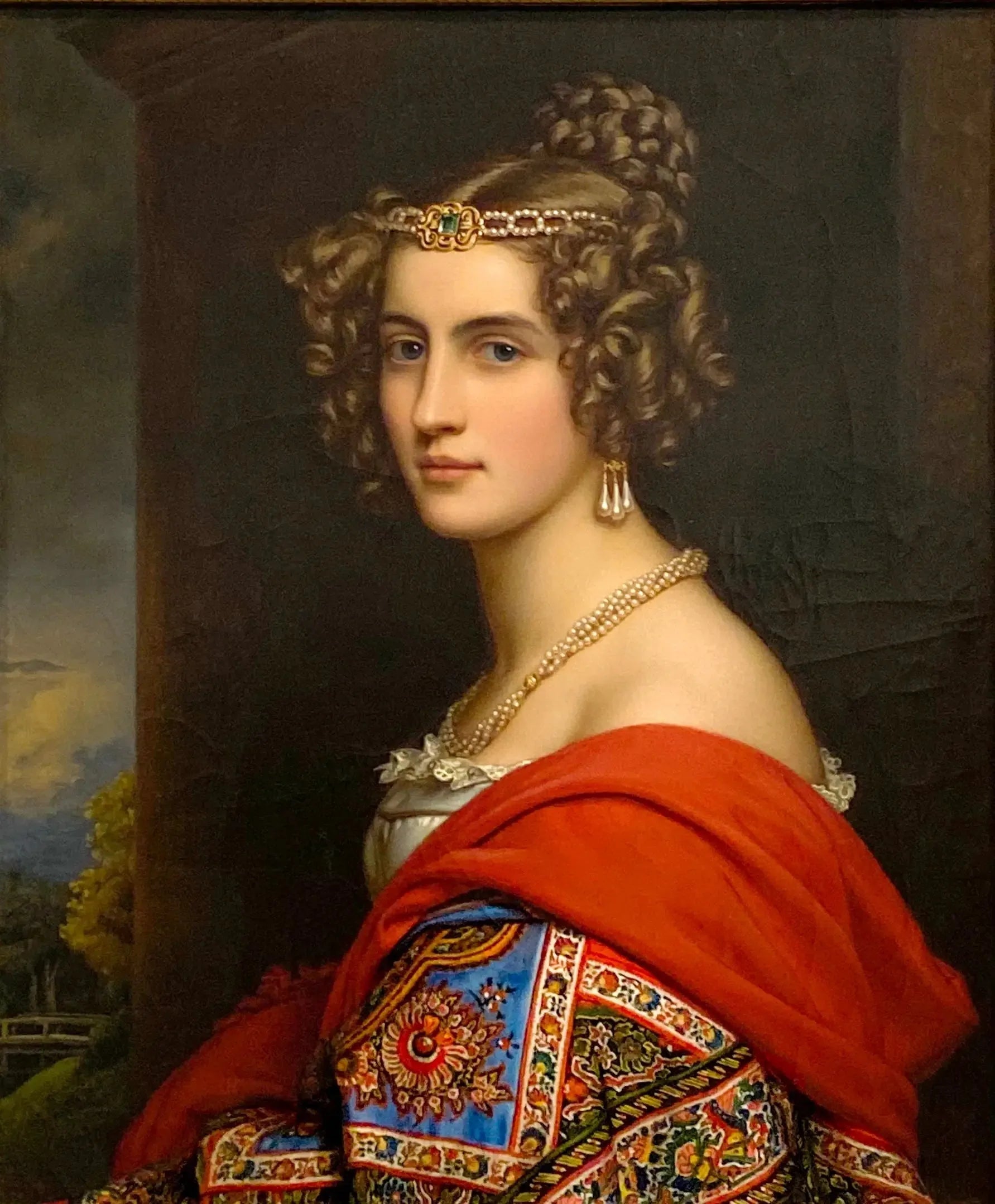 Bildnis der Amalia von Schintling - Joseph Karl Stieler image 1 tableau peint à l’huile sur toile