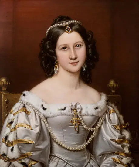 Bildnis der Charlotte von Hagn - Joseph Karl Stieler image 1 reproduction artisanale de tableau