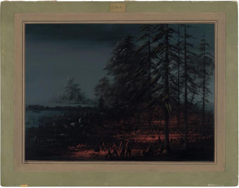 Lager einer Sioux-Kriegsgruppe - George Catlin