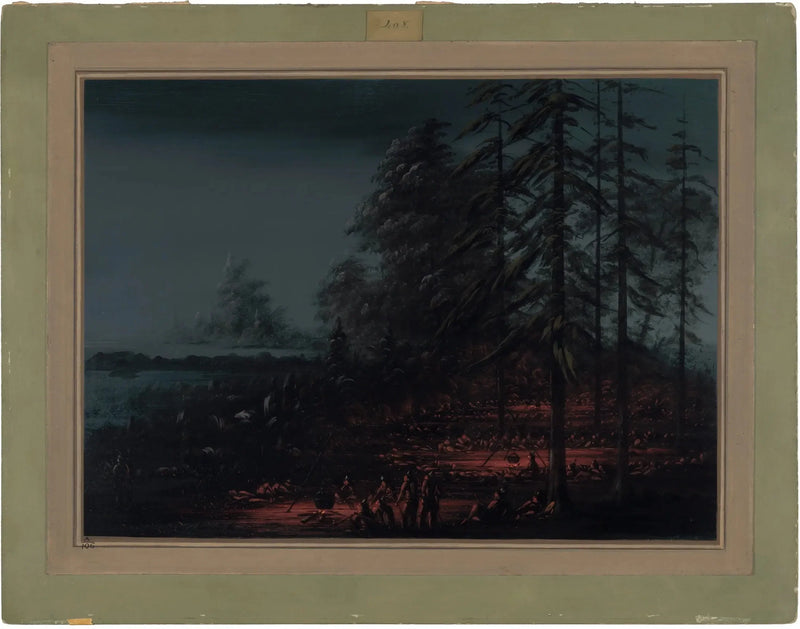 Lager einer Sioux-Kriegsgruppe - George Catlin