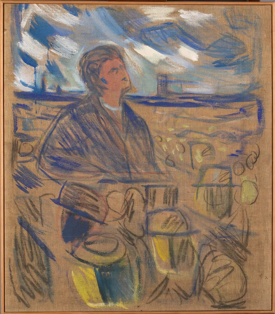Bjørnstjerne Bjørnson, der sich an das Volk wendet - Edvard Munch