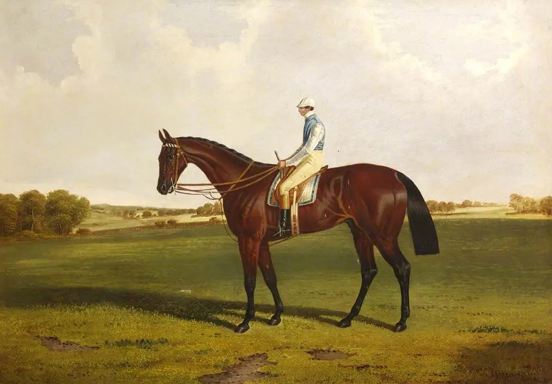 Bloomsbury' mit S. Templeman Up, in den Farben des Besitzers und Trainers, W. Ridsdale - John Frederick Herring, Sr.