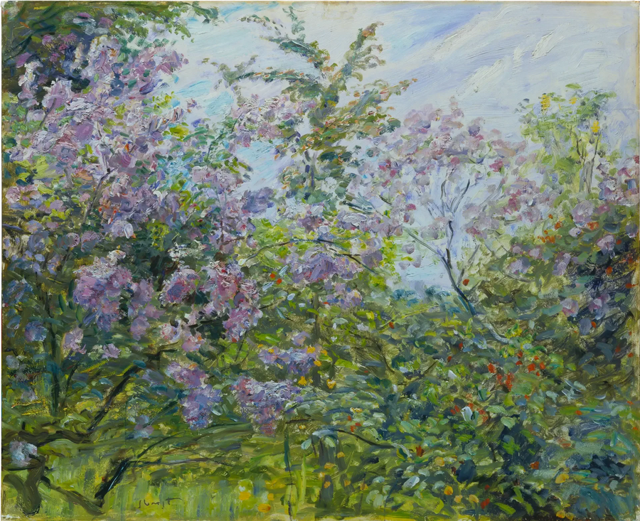 Blühender Flieder - Max Slevogt