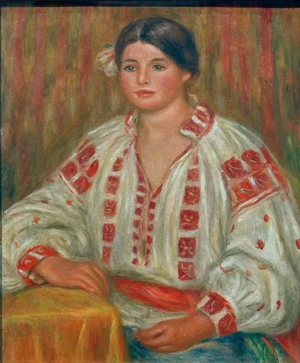Die bulgarische Bluse - Pierre-Auguste Renoir