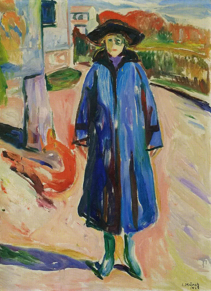 Blaue Jacke in der Sonne - Edvard Munch