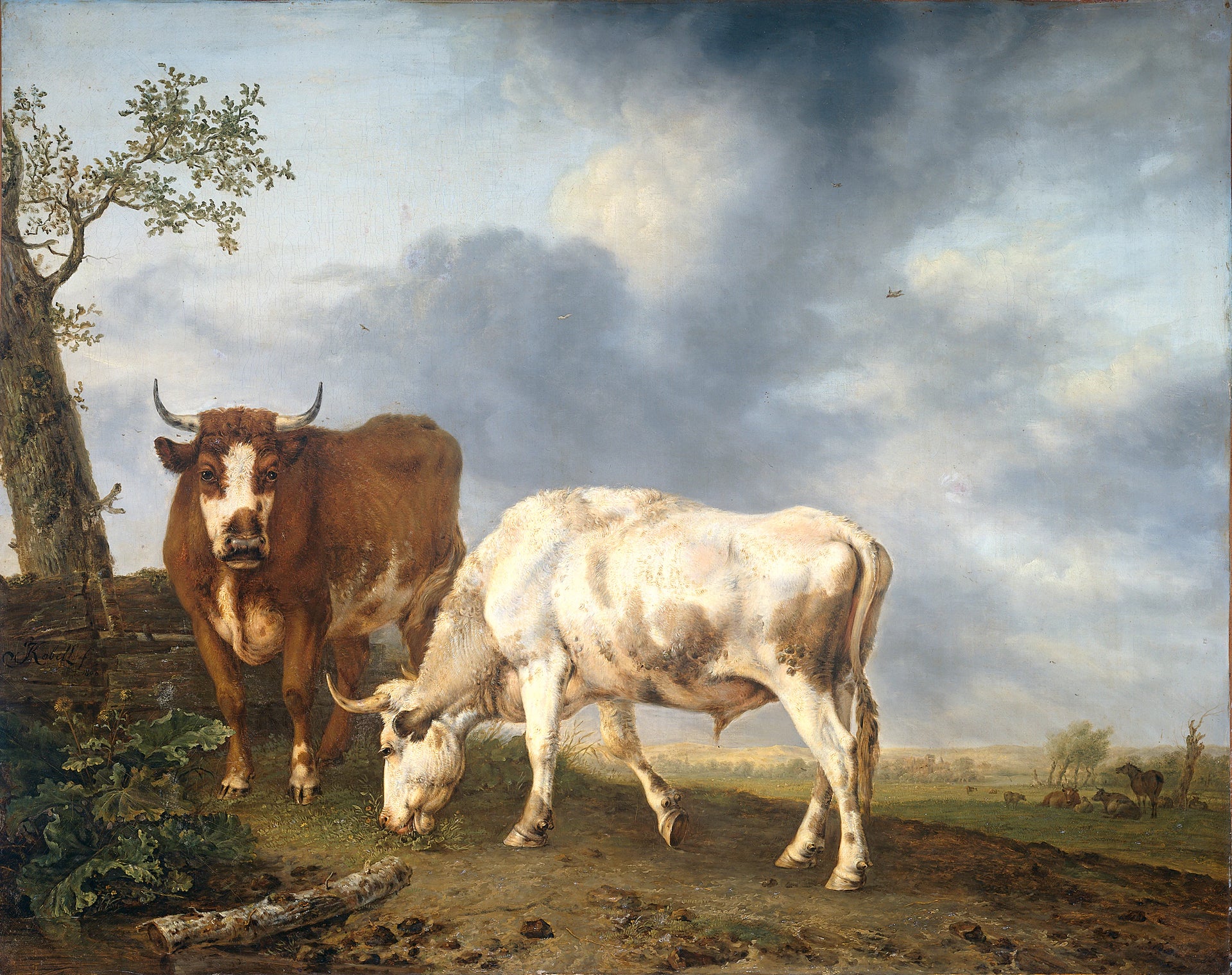 Des bœufs dans le pré - Jan Baptist Kobell (II)