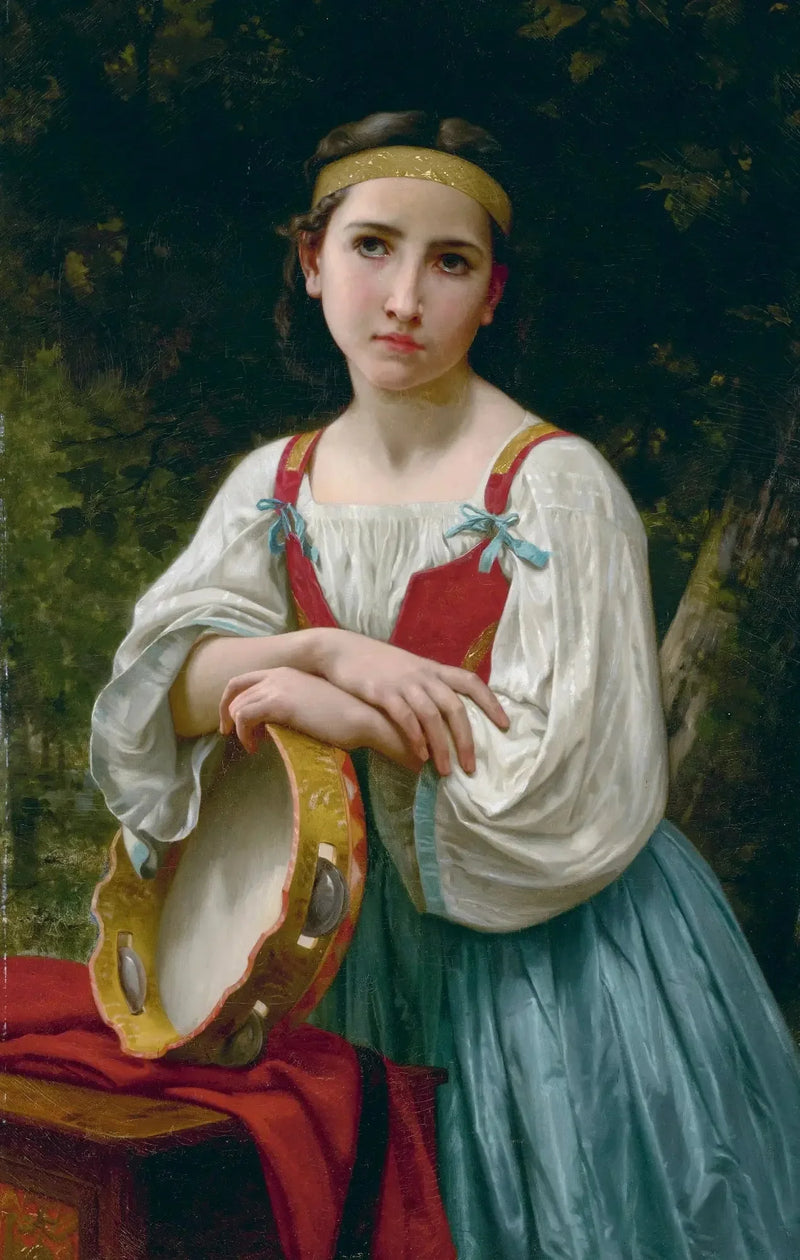 Zigeunerin mit Basque-Trommel - Bouguereau