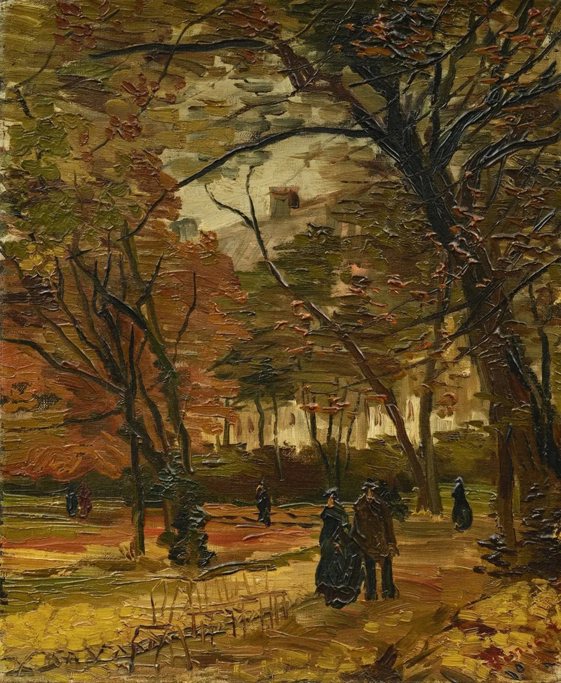 Bois de Boulogne mit Passanten - Vincent van Gogh