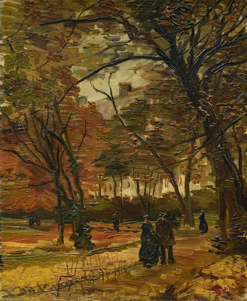 Bois de Boulogne mit Passanten - Vincent van Gogh