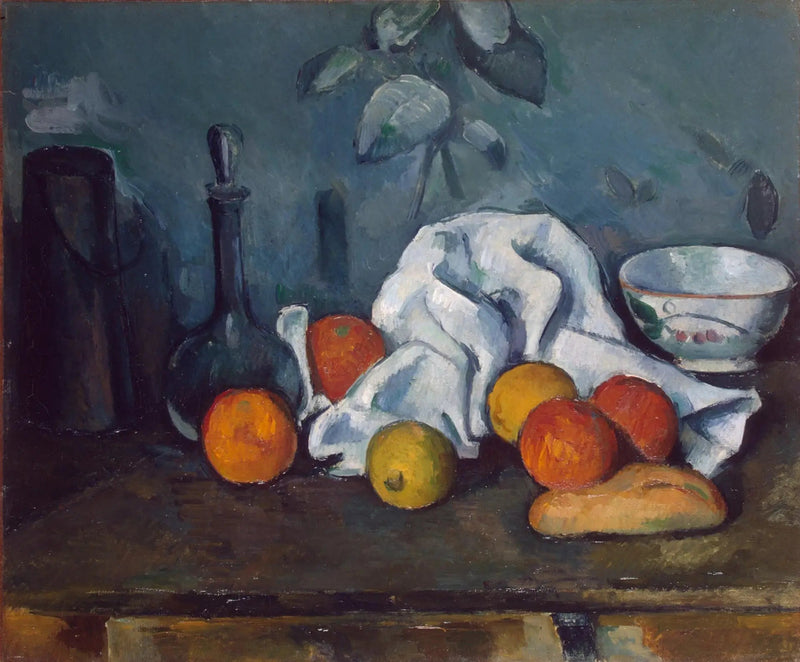 Milchkännchen, Karaffe und Schale - Paul Cézanne