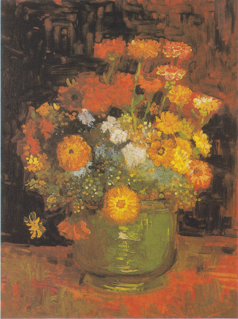 Schale mit Zinnien - Vincent van Gogh