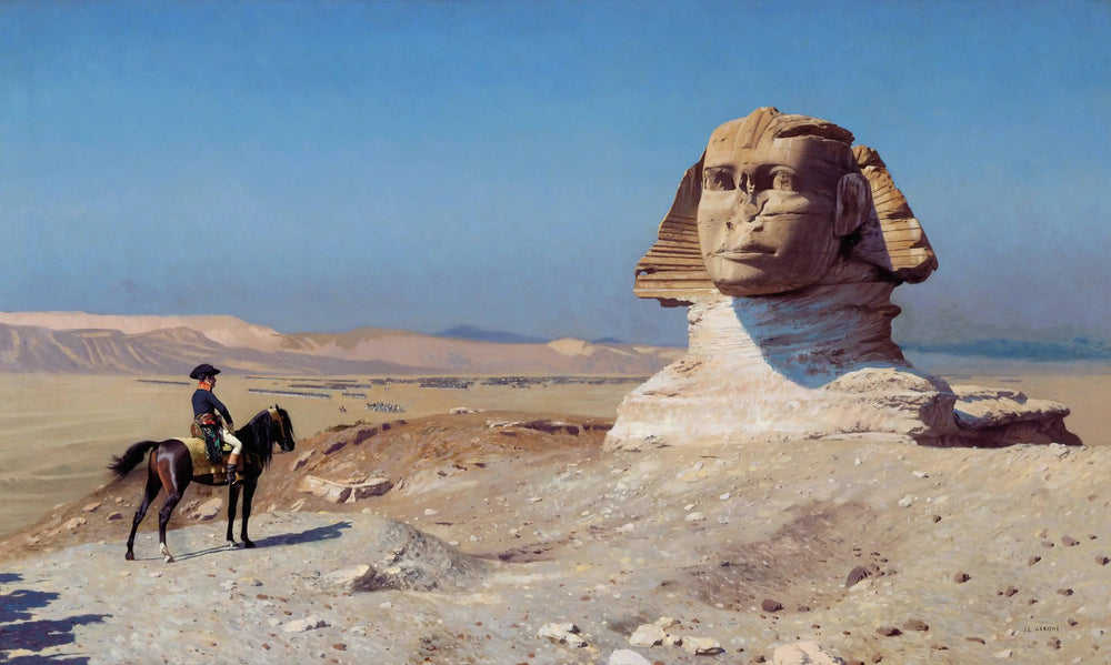 Bonaparte devant le Sphinx - Jean-Léon Gérôme image 1 copie de tableau peinte à la main