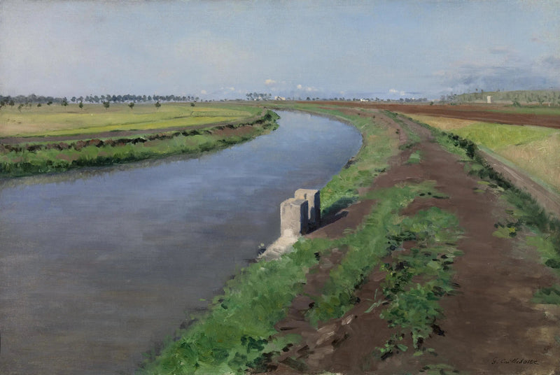 Kanalrand, in der Nähe von Neapel - Gustave Caillebotte