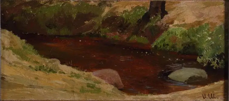 Ufer des Flusses - Ivan Chichkine
