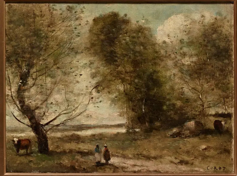 Ufer des Flusses - Jean-Baptiste Camille Corot