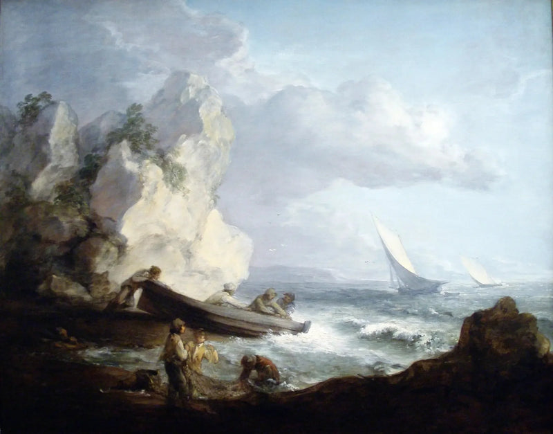 Küstenlinie mit Fischern - Thomas Gainsborough